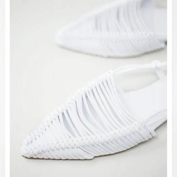 Jeffrey Campbell White Leather Myron Pointed toe flats - Picture 2 of 10